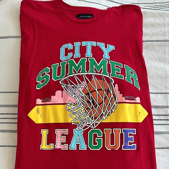 JOHN GEIGER, Distressed City Summer League, Basketball Tee, Size XXL - Picture 5 of 5